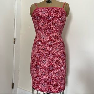 Vintage All That Jazz Women’s Spaghetti Strap Print Sundress Size 3/4